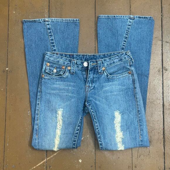 Y2K VINTAGE True Religion low-rise flare jeans - Picture 2 of 7